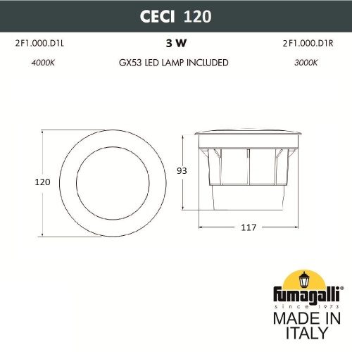 Светильник уличный напольный FUMAGALLI CECI 2F1.000.000.AXG1L фото 5