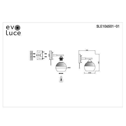 Светильник настенный Evoluce GOCIA SLE106501-01 фото 3