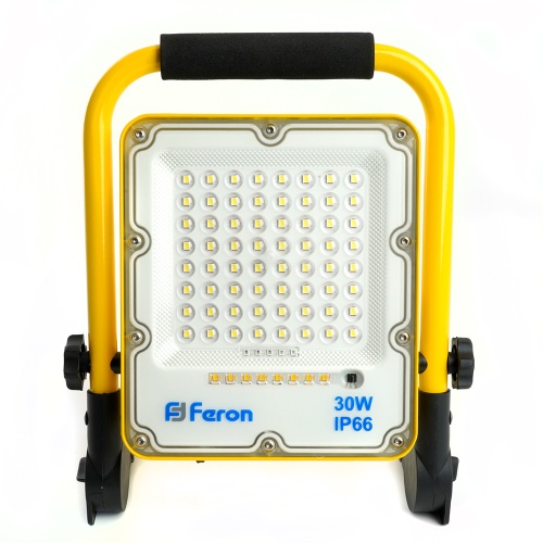 Светодиодный прожектор Feron LL-950 переносной с зарядным устройством IP66 30W 6400K 48675 фото 5