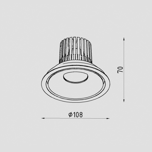 Светильник встраиваемый Lighttech Saturn 12W LTM05001 фото 4