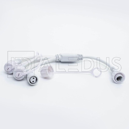 Разветвитель ALEDUS 1-3, 2Pin, белый SP-3Lines-W фото 3